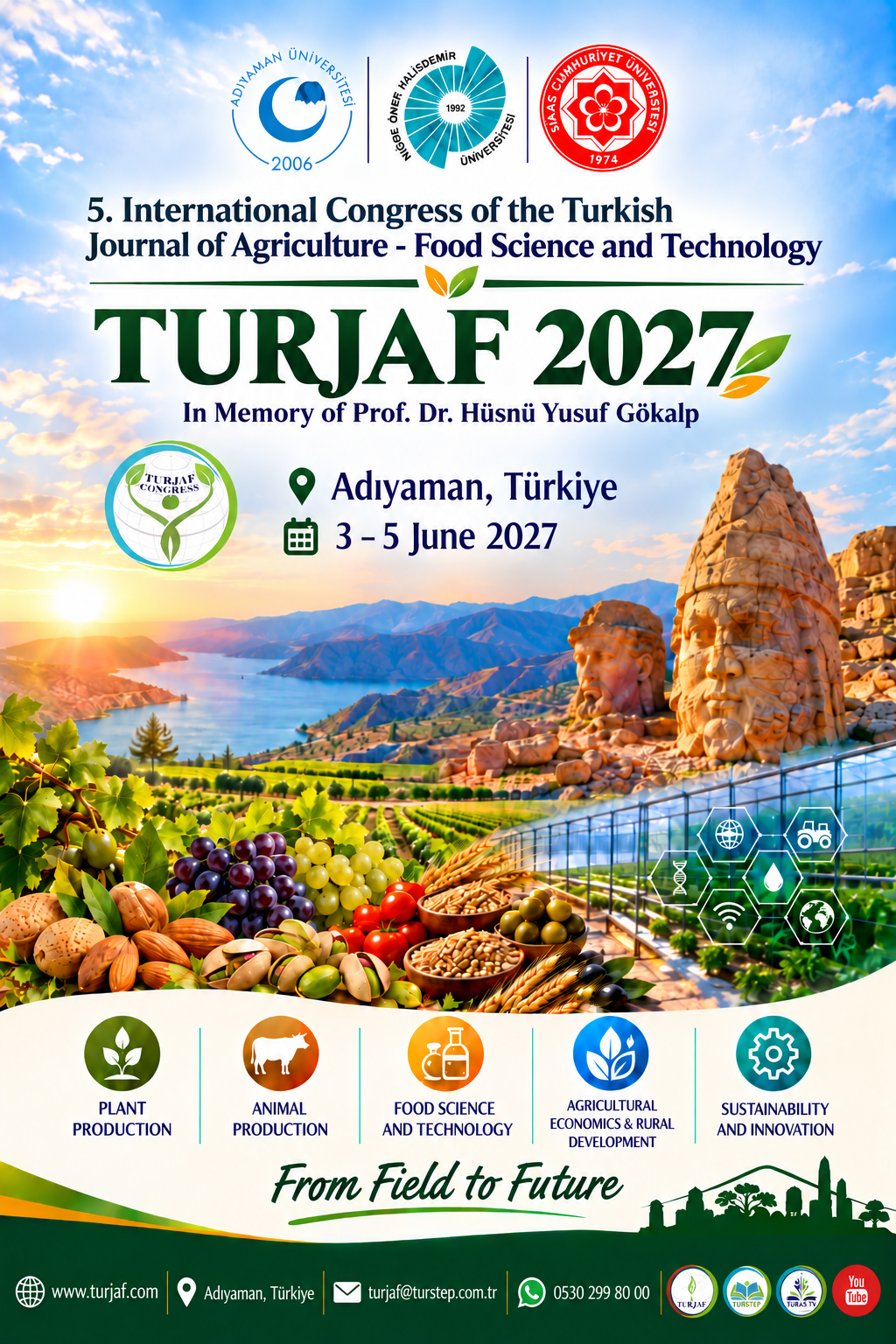 					View V. International Congress of the Turkish Journal of Agriculture - Food Science and Technology, Adıyaman, Türkiye
				